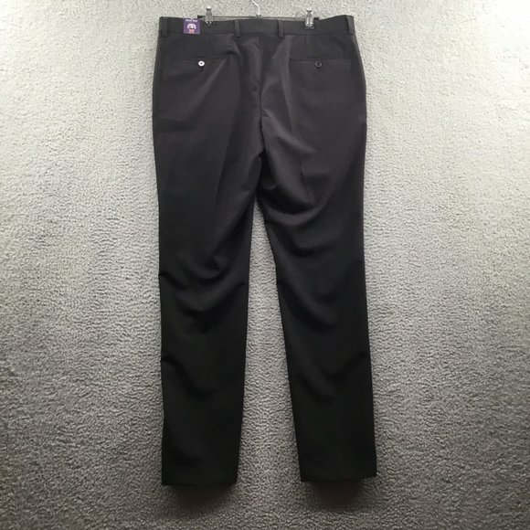 The Savile Row London Brixton Dress Pants Black 36 - Picture 2 of 3